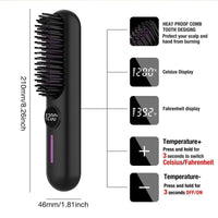 Portable Cordless Straightener Brush