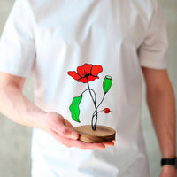 Colorful flower ornaments