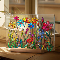 Painted Colorful Flower Pattern Decor