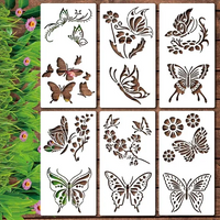 🔥DIY Decoration🌻 - Garden Fence Large Flower Drawing Stencils