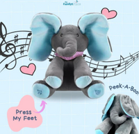 Adorable Peek A Boo Talking Elephant