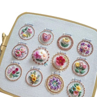 Small Flower Frame Embroidery Kit