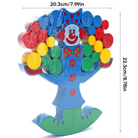 Wooden Clown Balancing Blocks
