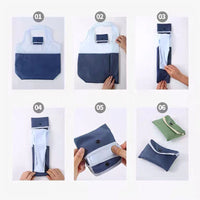 Recycled Folding Shopping Bags(2PCS)