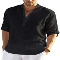 🔥Last Day Sale 49%🔥Men's Cotton Linen Shirt Long Sleeve