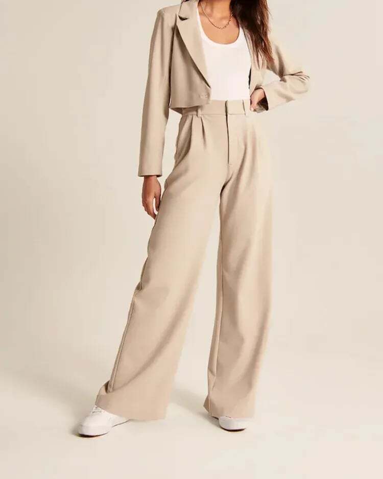 🎉2025 New Products Hot Sale✨Lightweight Tailored Wide Leg Pants