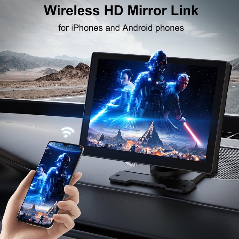 Wireless CarPlay display screen