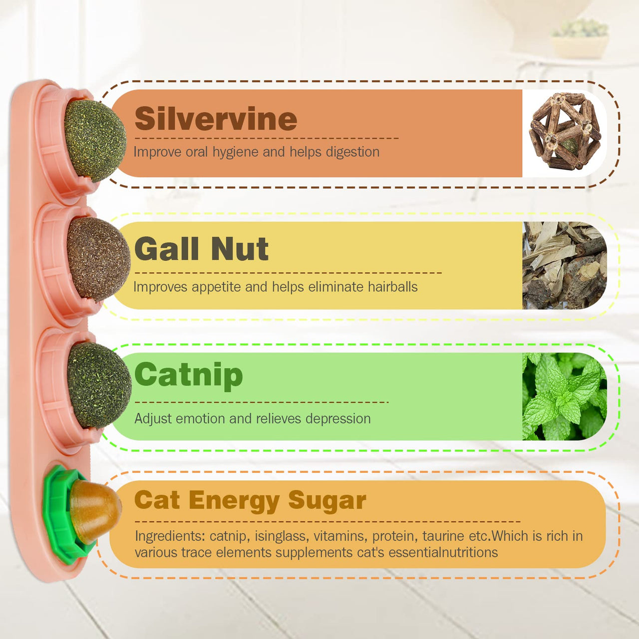 Catnip Ball Safe Healthy Kitten Chew Toys