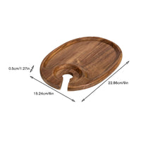 Appetizer Plate with Wine Glass Holder