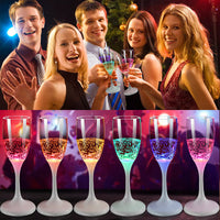 LED Lighted Champagne Glass