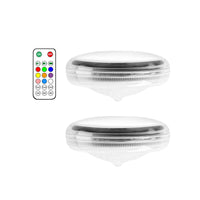 2 PCS - Timer Function Solar-Powered Pool Light with 3 Brightness Levels & 9 Colors