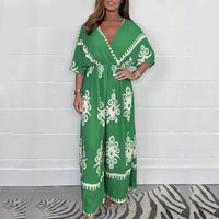 ✨Summer New✨Women’s V-Neck Wide Leg Jumpsuit