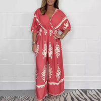 ✨Summer New✨Women’s V-Neck Wide Leg Jumpsuit
