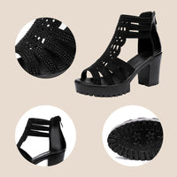 Women's Anti-Slip Peep-Toe Chunky Sandals