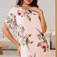 ⏳ Limited time 50% off! 💥Blush Petal Flow Chiffon Dress（The more you buy, the higher the discount）