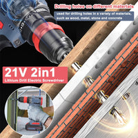 Electric Drill & Screwdriver with Removable Chuck（50% OFF）