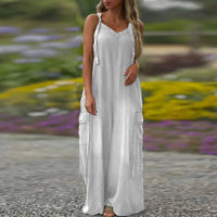 💕Women's Loose Wide-Leg Jumpsuit with Pockets