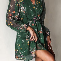 Women's Casual Elegant V-Neck Flowy Dress