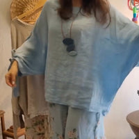 ⏳ Limited time 50% off! 💥Women's Loose Fit Blouse & Floral Printed Wide-Leg Pants Set（The more you buy, the higher the discount）