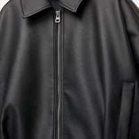 Dames Vintage Losse PU Leren Jas
