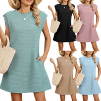 💥Hot Sale🌿Sleeveless Loose Mini Dress with Pockets🔥