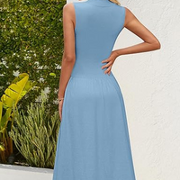 Sleeveless Summery Maxi Dress for Women