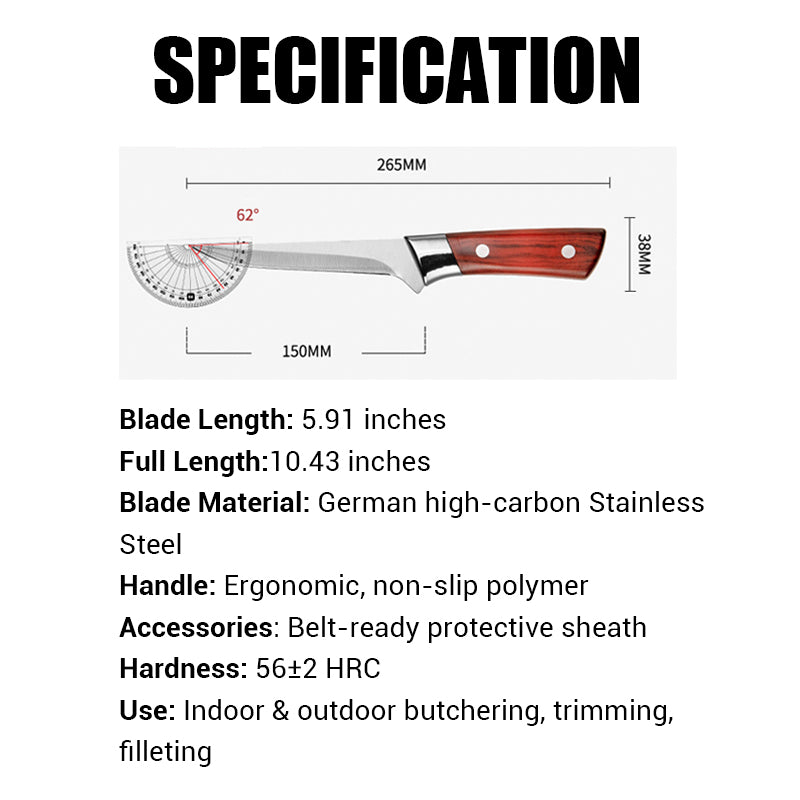 🔥Last Day Sale 49% 🔥German Steel Butcher Boning Knife